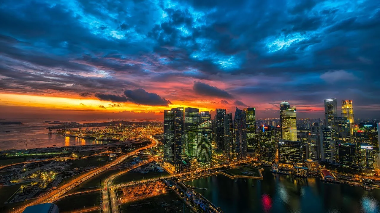 美女网站18城市航拍高清视频素材